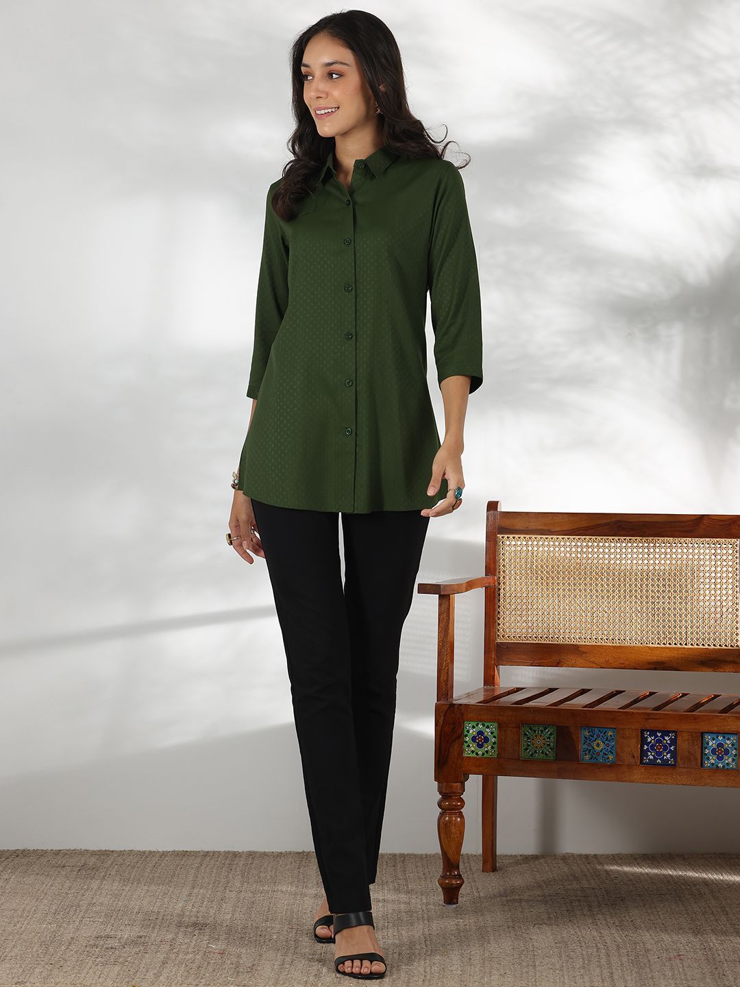 Libas Shirt Collar Front OpenTunic