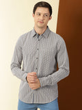 Thomas Scott Classic Slim Fit Tartan Checks Pure Cotton Casual Shirt