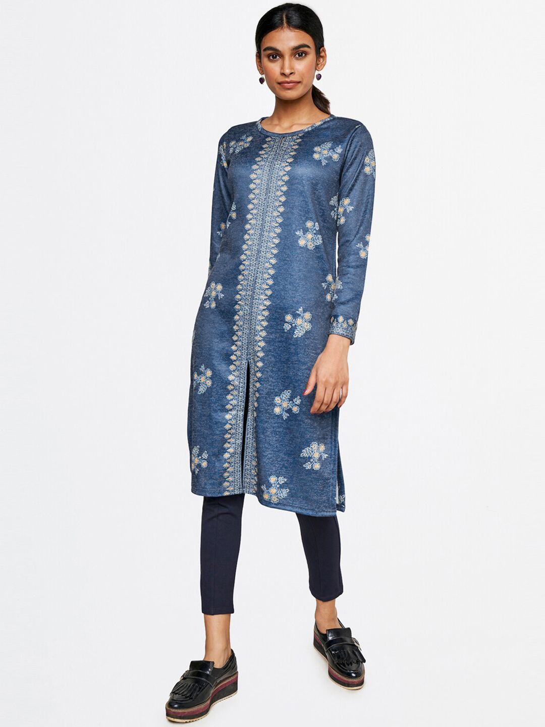 Global Desi Floral Printed Kurta