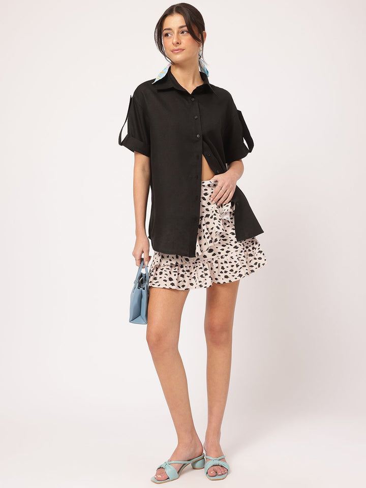 DressBerry Roll-Up Sleeves Oversized Shirt