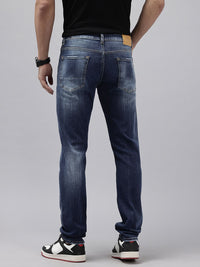SPYKAR Men Skinny Slim Fit Low-Rise Heavy Fade Stretchable Jeans