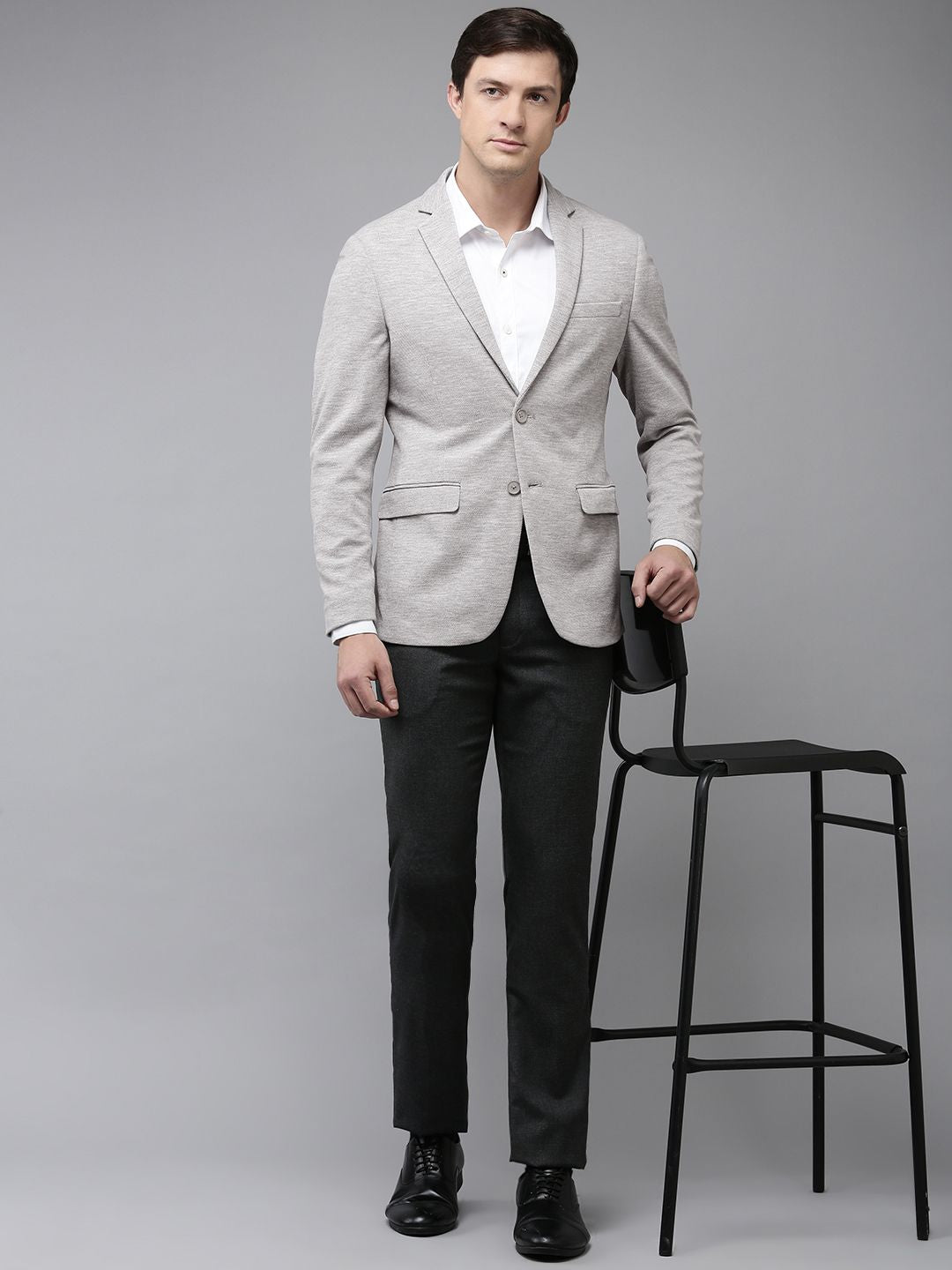 Park Avenue Notched Lapel Single Breasted Super Slim Fit Formal Blazer