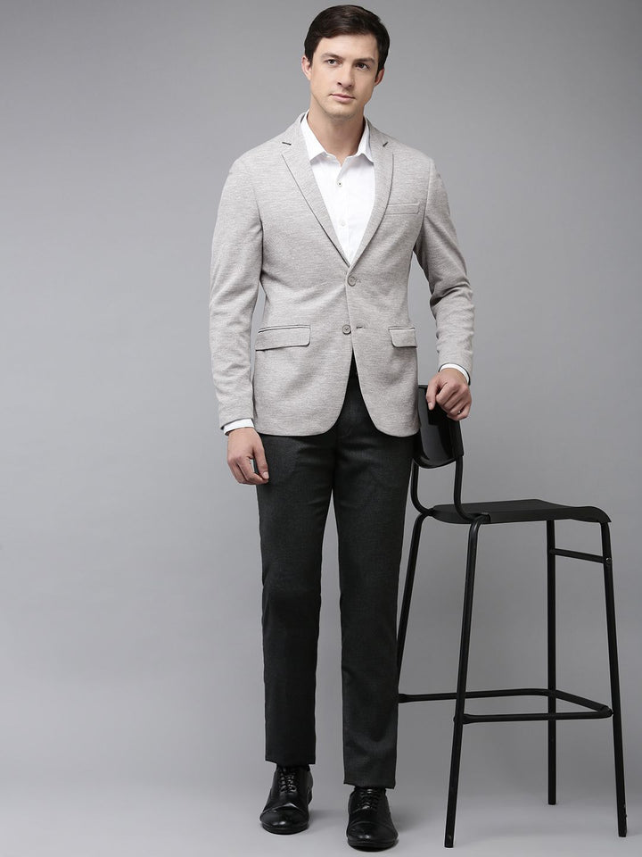 Park Avenue Notched Lapel Single Breasted Super Slim Fit Formal Blazer