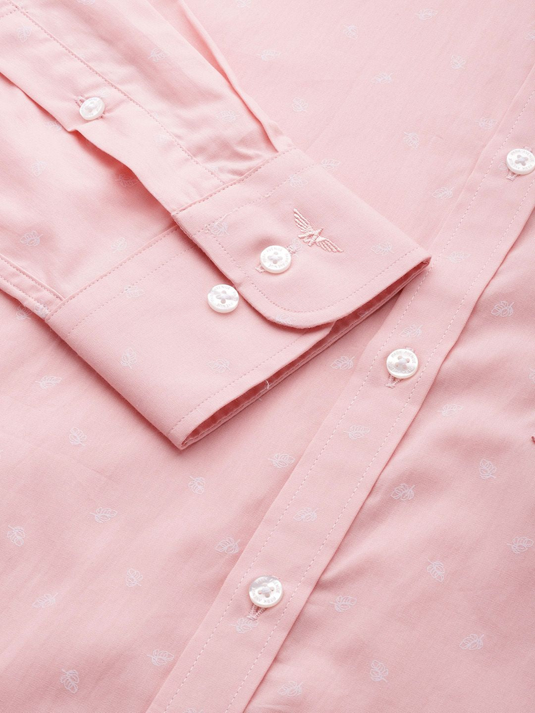 Park Avenue Pure Cotton Slim Fit Printed Formal Shirt