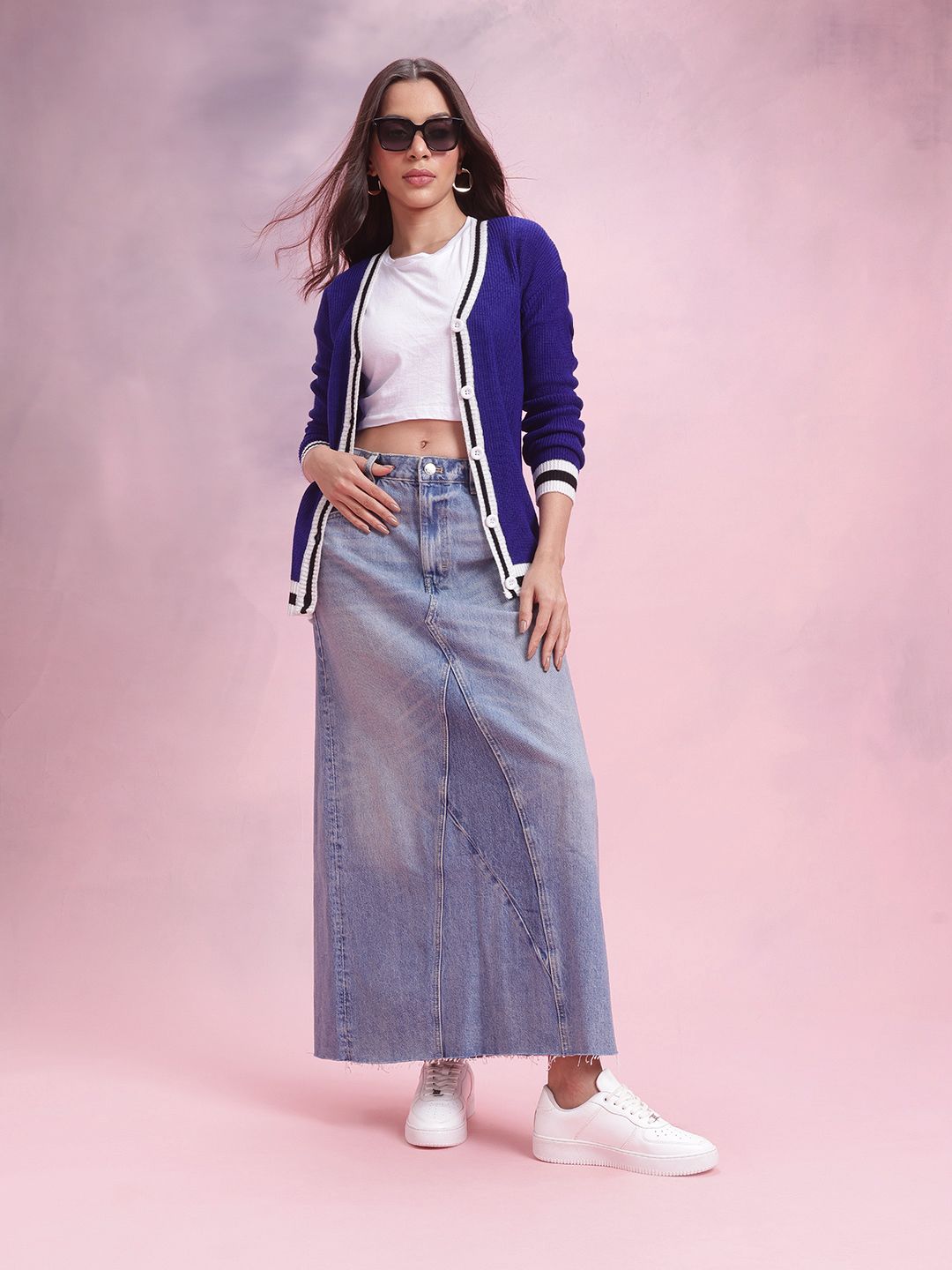 DressBerry Cardigan with Contrast Trims