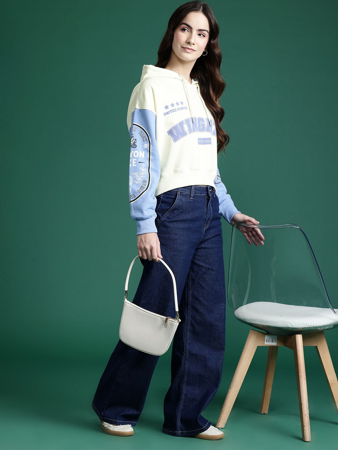 DressBerry Women Printed Hooded Sweatshirt