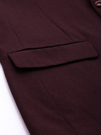 Park Avenue Self Design Single Breasted 2 Piece Party Suits