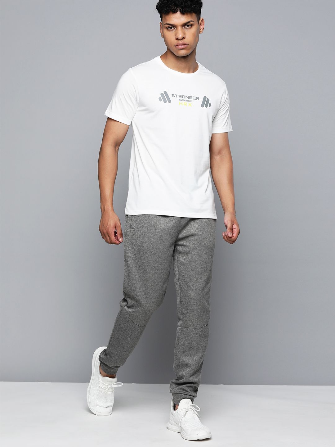HRX by Hrithik Roshan Brand Logo Printed Rapid-Dry Training T-shirt