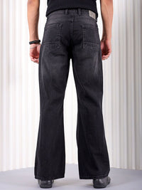 The Indian Garage Co Men Bootcut Light Fade Pure Cotton Jeans