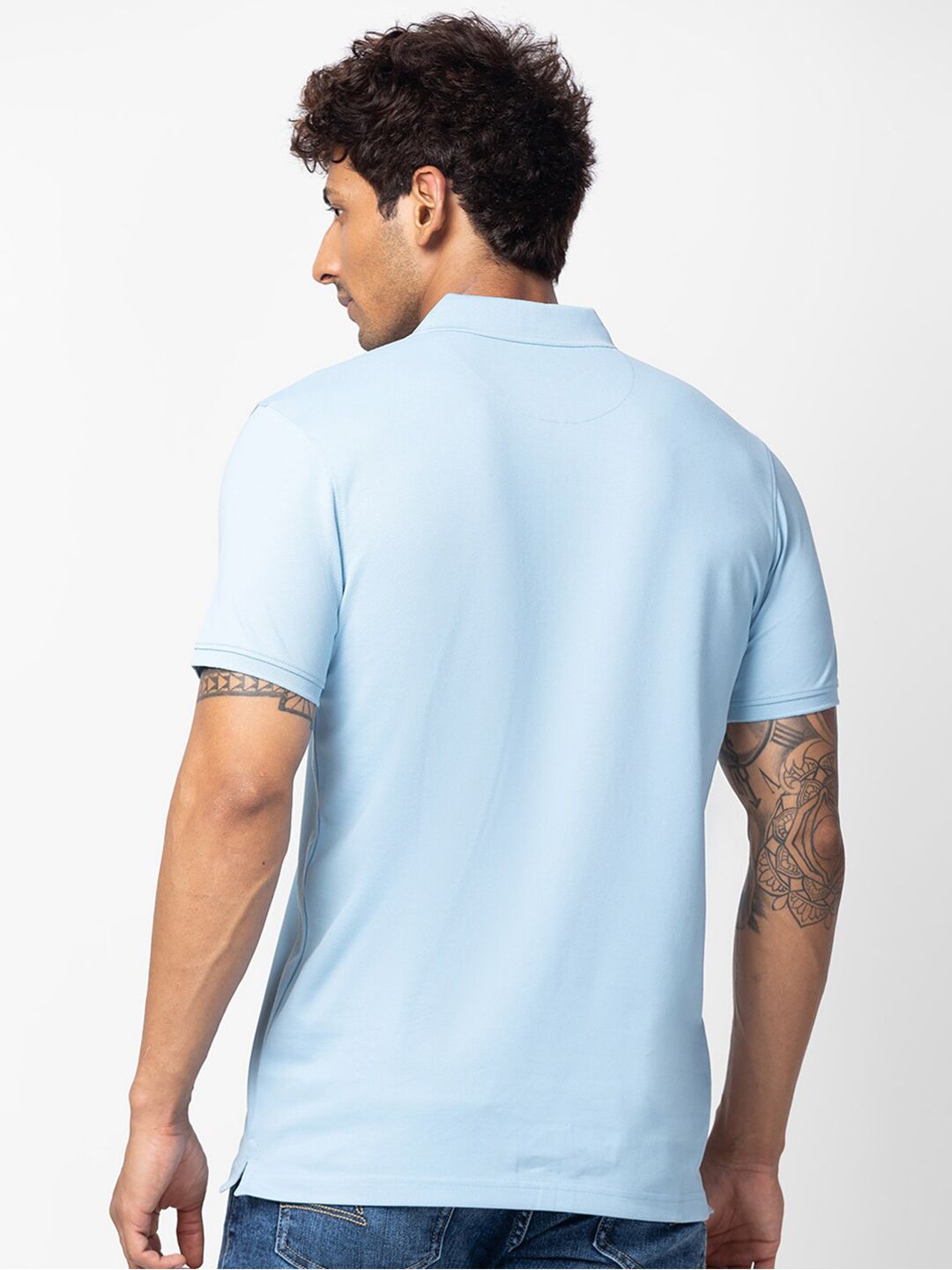 SPYKAR Men Cotton Polo Collar T-shirt