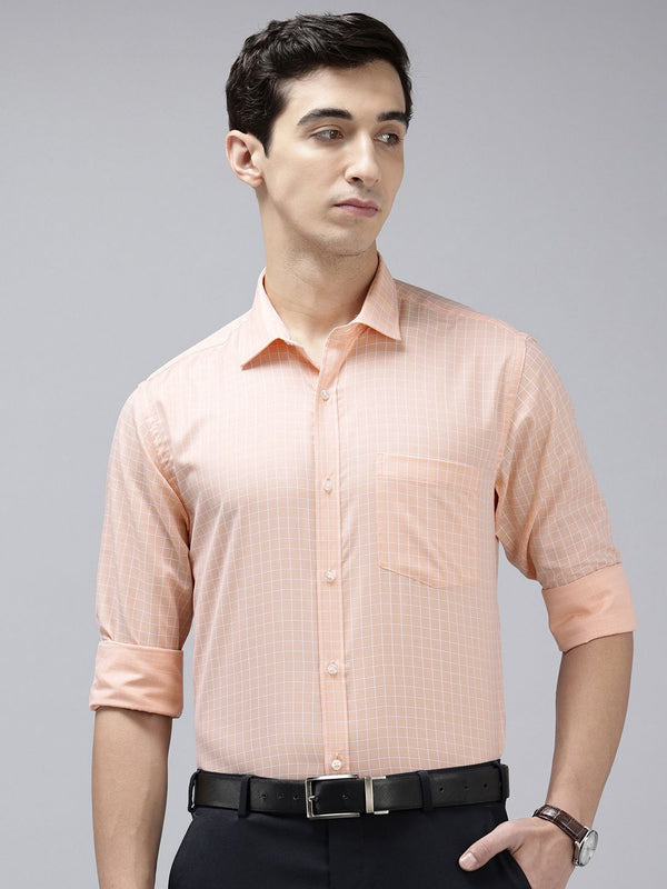 Park Avenue Slim Fit Checked Formal Shirt