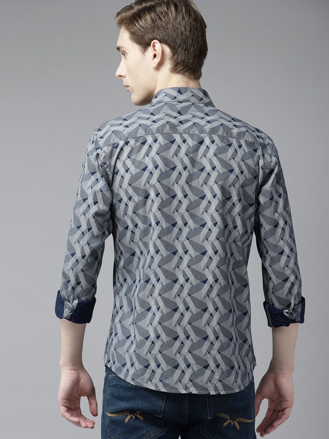 Park Avenue Pure Cotton Slim Fit Printed Casual Shirt