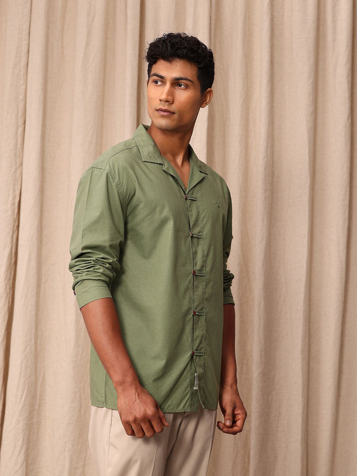 Mr Bowerbird Drop-Shoulder Sleeves Liberal Fit Casual Shirt