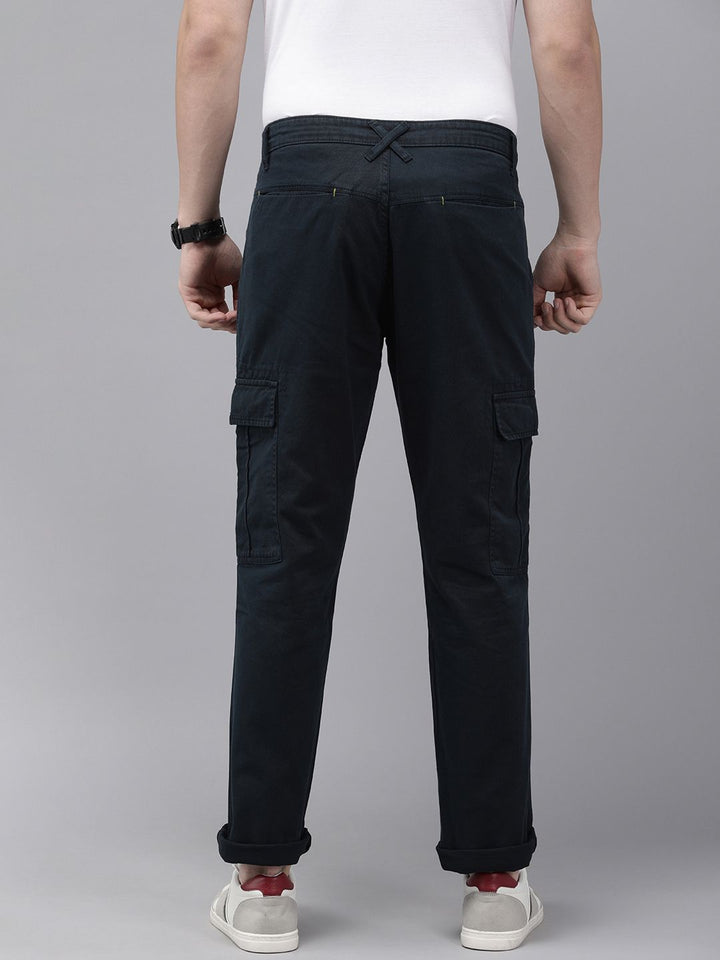 SPYKAR Men Regular Fit Pure Cotton Cargos Style Chinos
