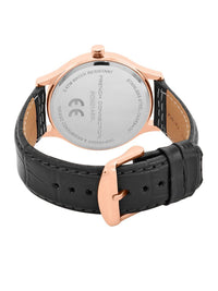 French Connection Men Dial & Leather Wrap Around Straps Analogue Watch FCN0148BL