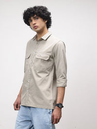 ether Pure Cotton Longline Casual Shirt