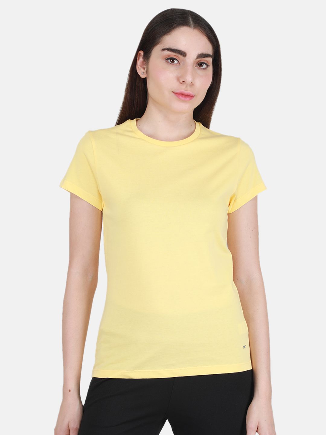 Monte Carlo Women Pack of 2 Cotton Round Neck Tops