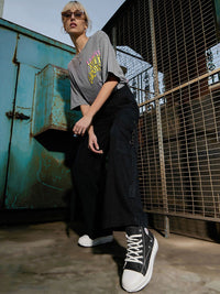 SASSAFRAS Women Pure Cotton Cargo Trousers