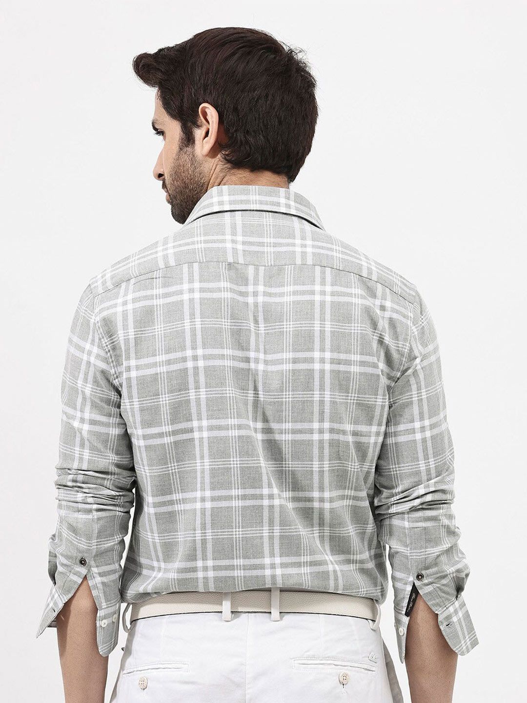 RARE RABBIT Men Milton Regular Fit Tartan Checked Shirt