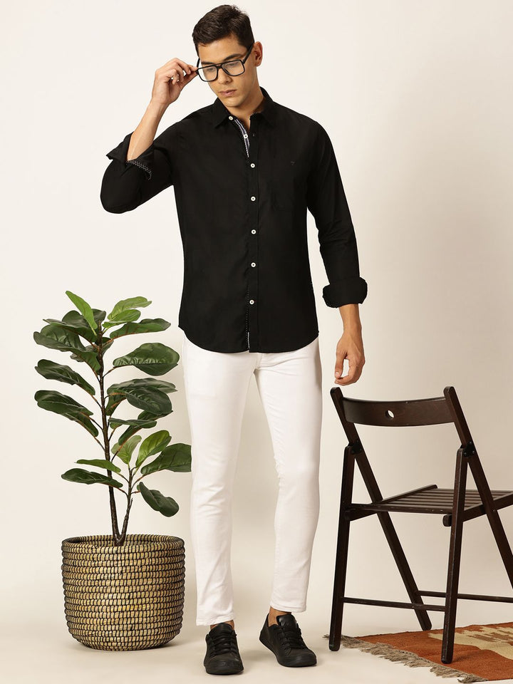 Thomas Scott Men Premium Opaque Casual Shirt