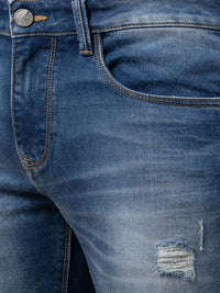 Being Human Men Slim Fit Mildly Distressed Heavy Fade Cotton Jeans