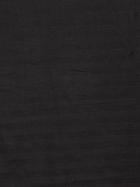 HOSTA HOMES Black Striped 300 TC Cotton 1 King Bedsheet with 2 Pillow Covers