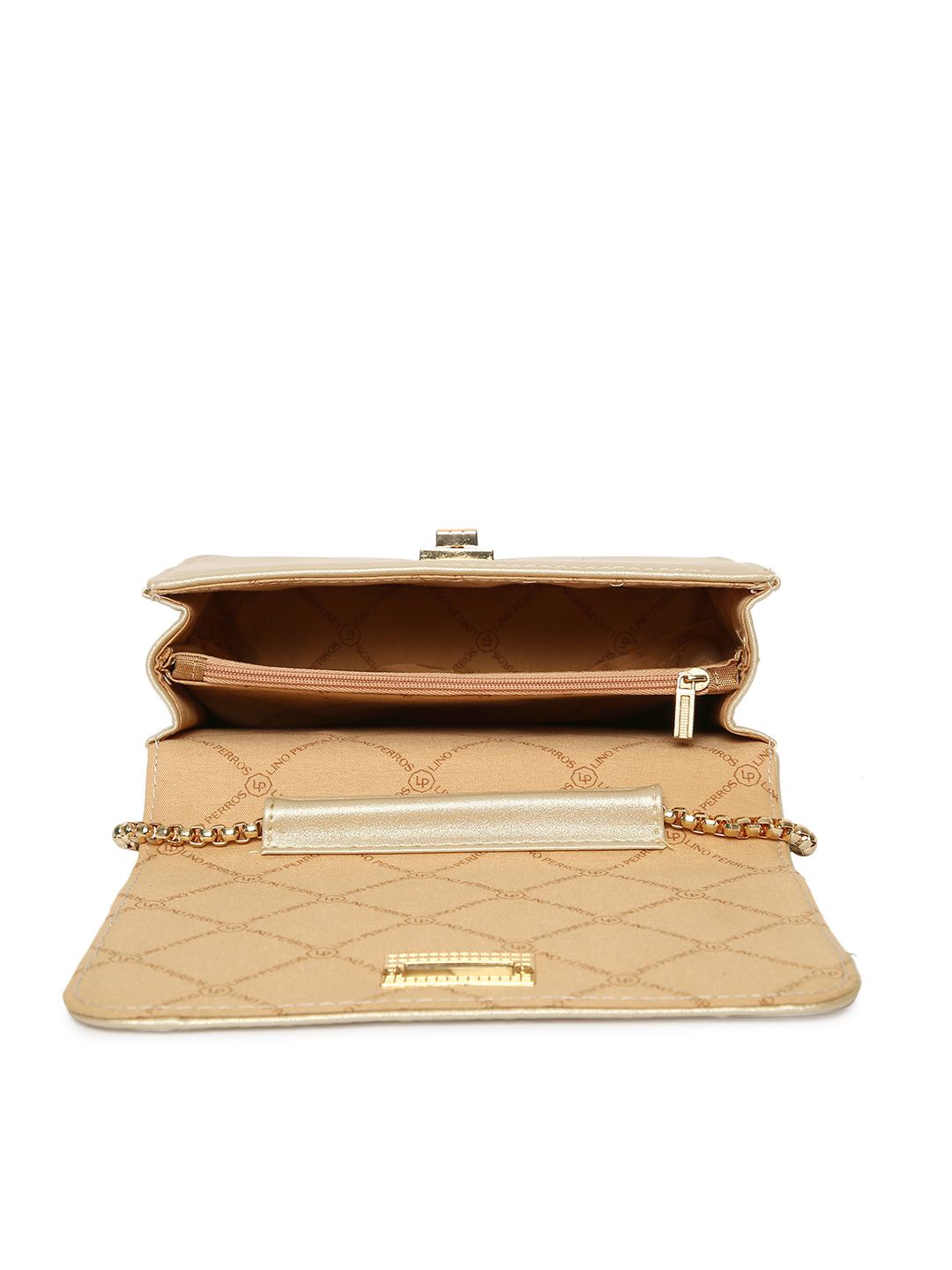 Lino Perros Gold-Toned Quilted Sling Bag