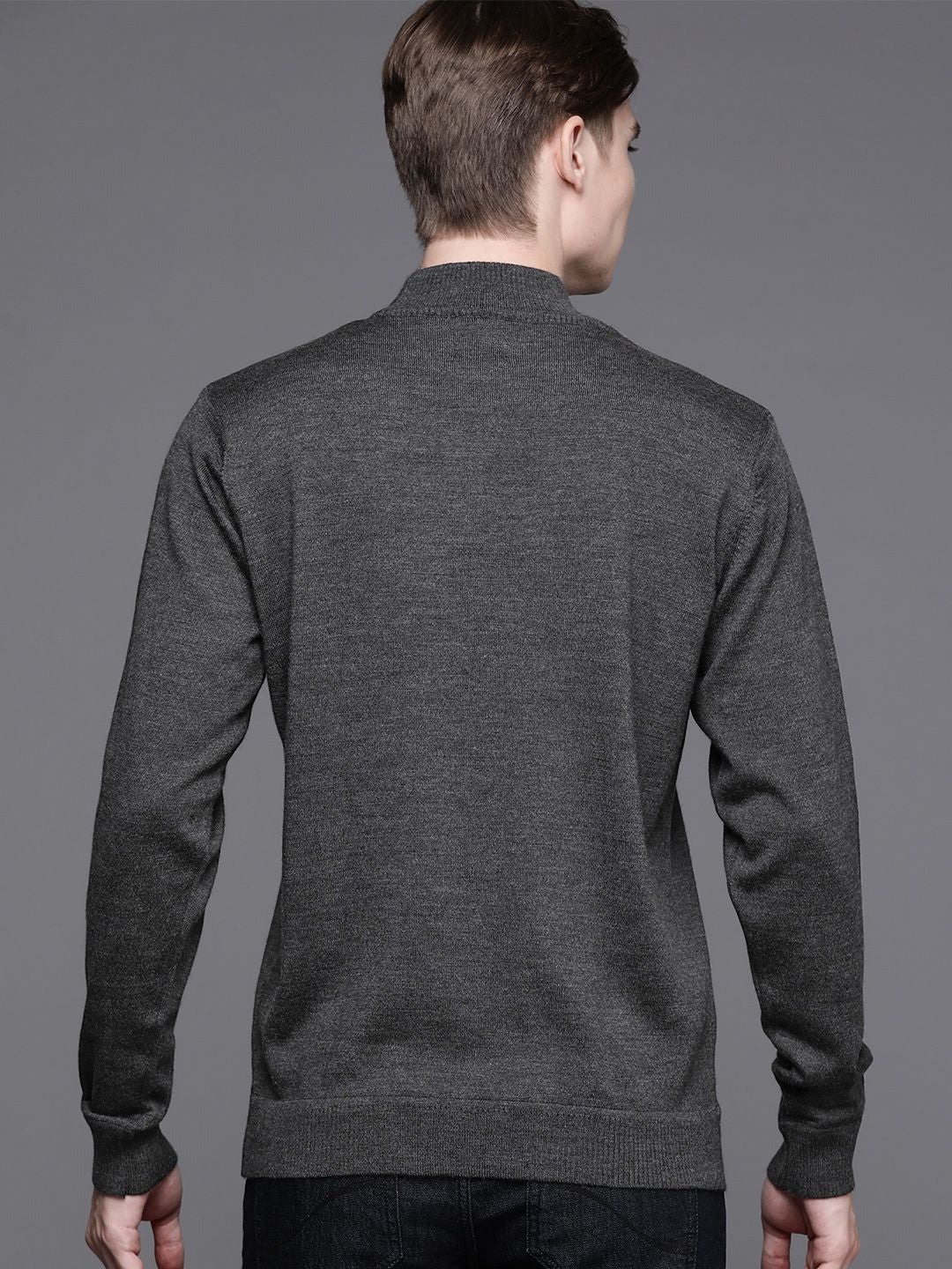 Raymond Men Solid High Neck Pullover