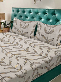 Moda Rapido X KLOTTHE Motif Etnik Beige 300 TC Cadar King dengan 2 Sarung Bantal