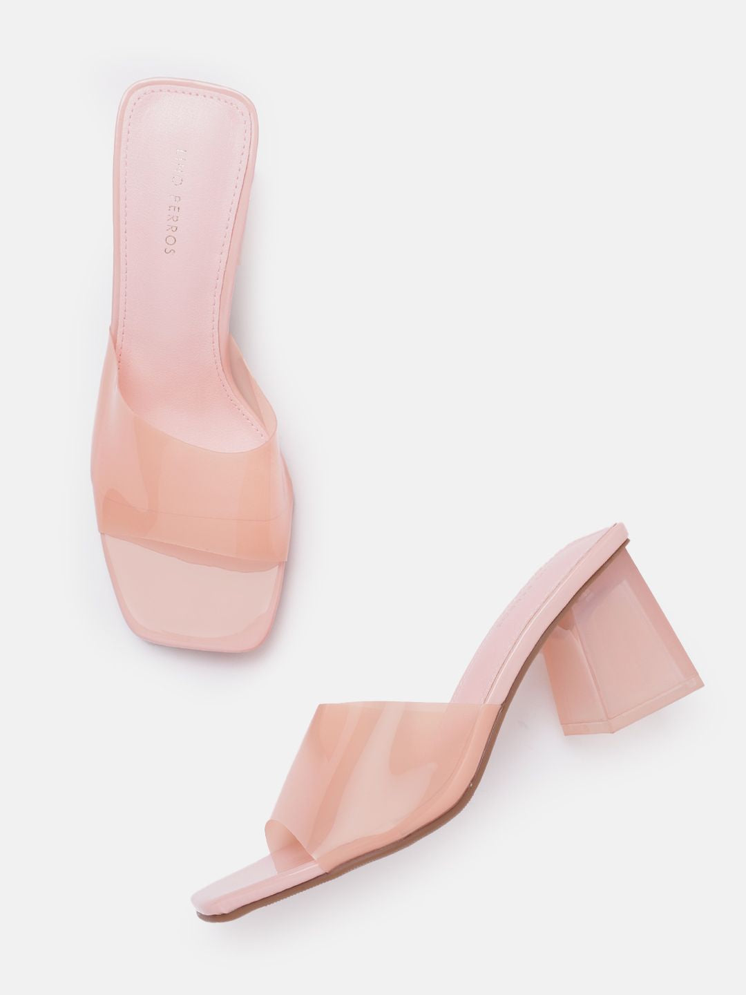 Lino Perros Pink Block Sandals