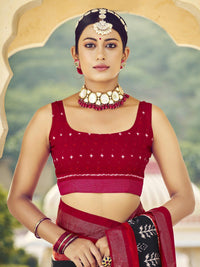 Saree mall Ethnic Motifs Printed Zari Ikat Sarees
