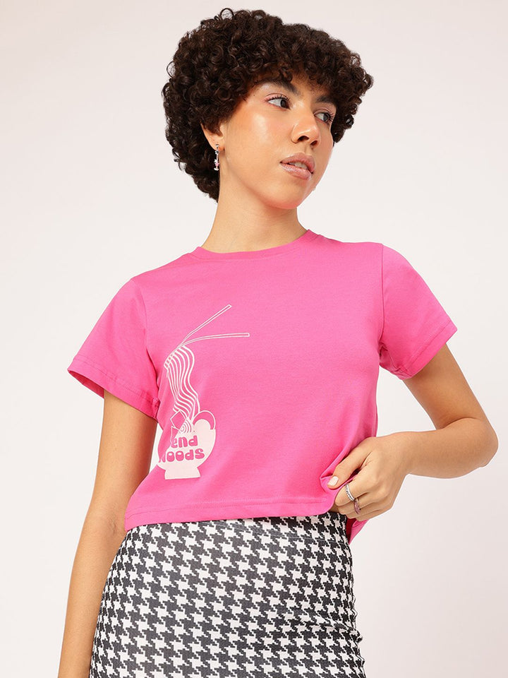 DressBerry Boldly Basic Printed T-shirt