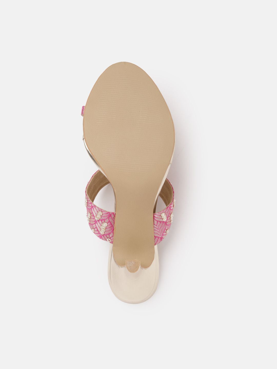 House of Pataudi Woven Design Ethnic One Toe Slim Heels