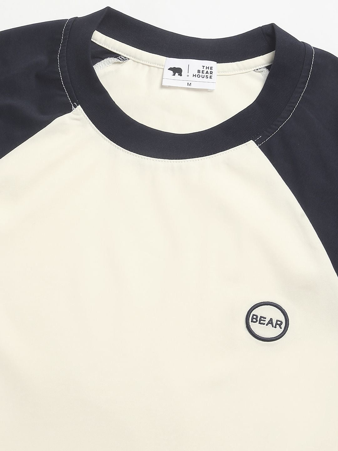 The Bear House Men Colourblocked Regular Fit Tshirt