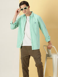 Thomas Scott Micro Checks Classic Slim Fit Cotton Casual Shirt