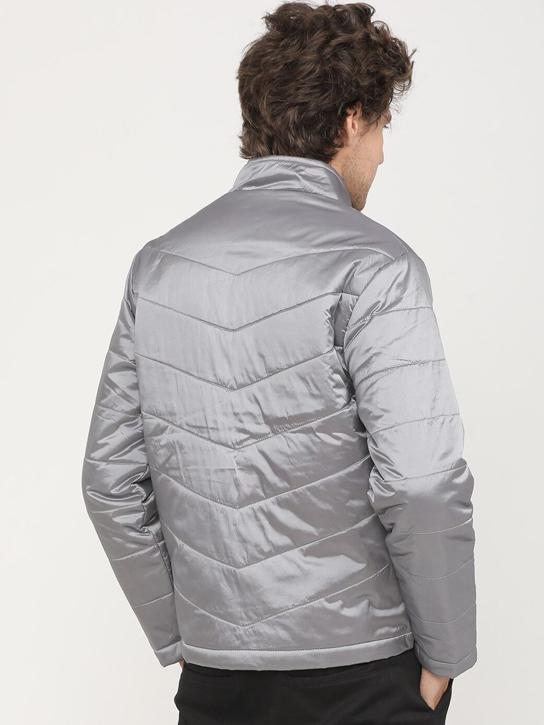 HIGHLANDER Men Grey Padded Jacket