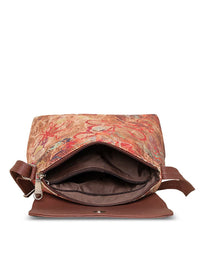 ZOUK Floral Printed Structured Sling Bag