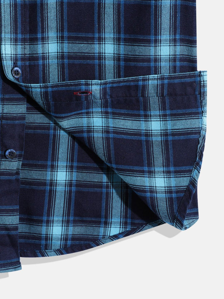 Monte Carlo Boys Tartan Checked Casual Smart Fit Shirt