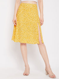 Berrylush Women Floral Printed High Rise Pencil Skirt