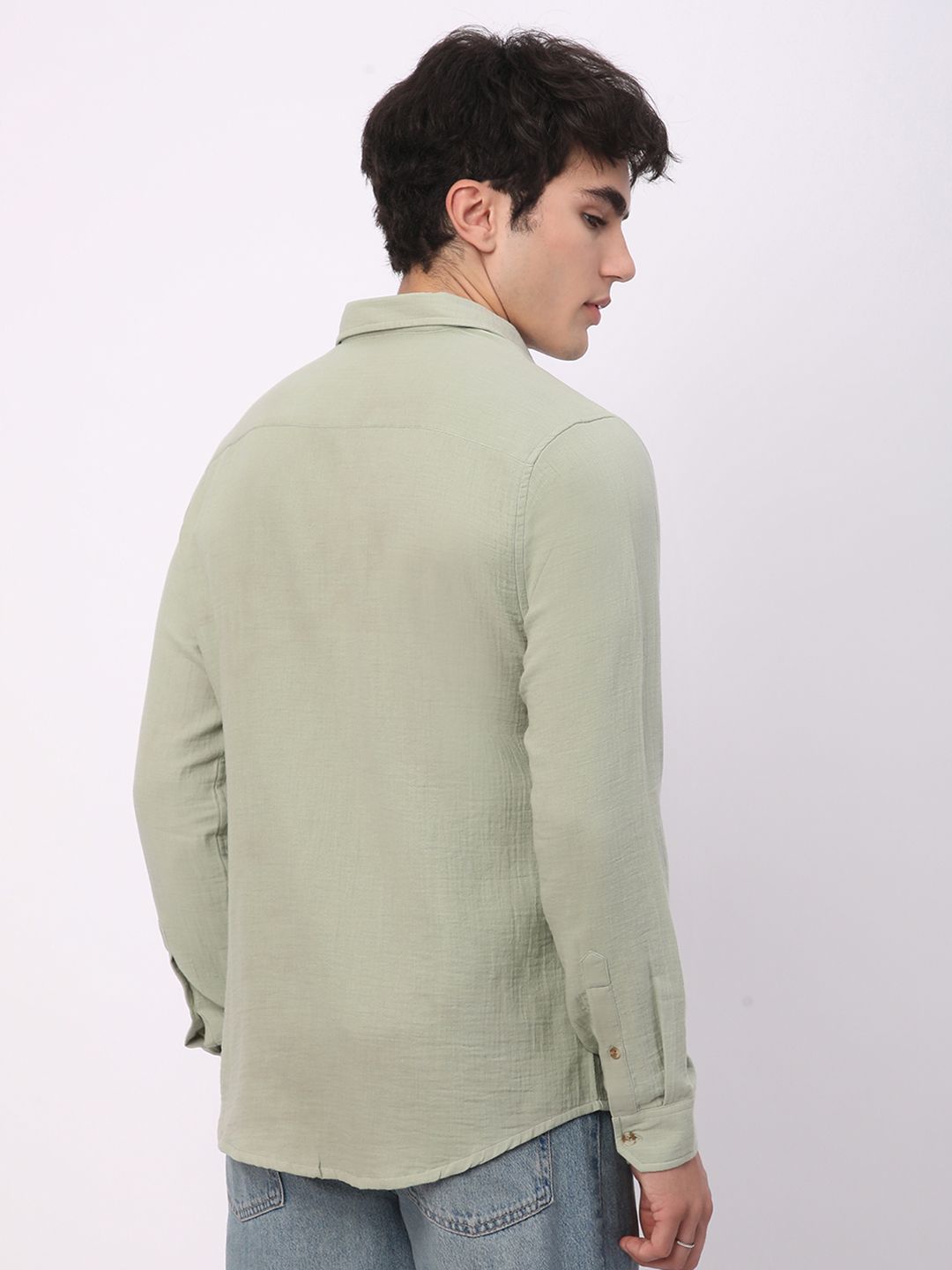 VASTRADO Men Classic Slim Fit Opaque Casual Shirt