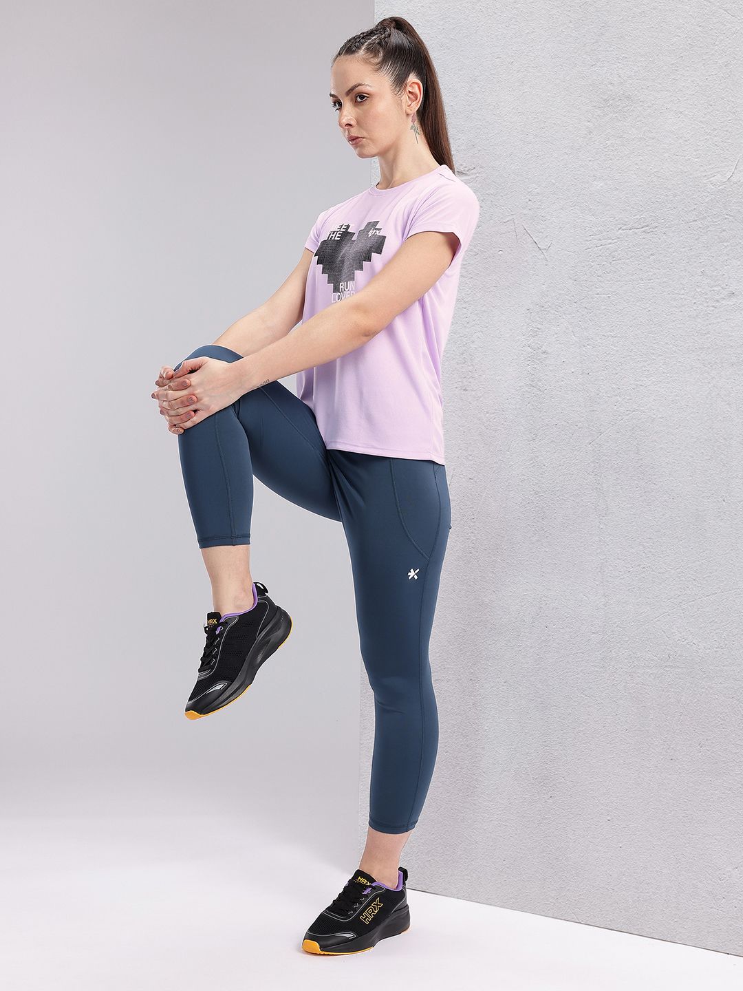 HRX by Hrithik Roshan Typography Printed Rapid-Dry Running T-shirt