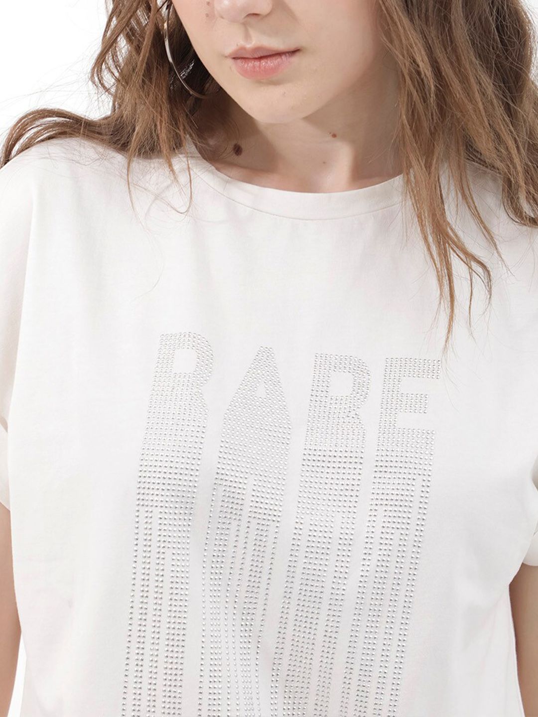 RAREISM Women Extended Sleeves Pockets T-shirt
