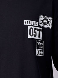 The Indian Garage Co Men Back Printed Oversized Pure Cotton T-shirt