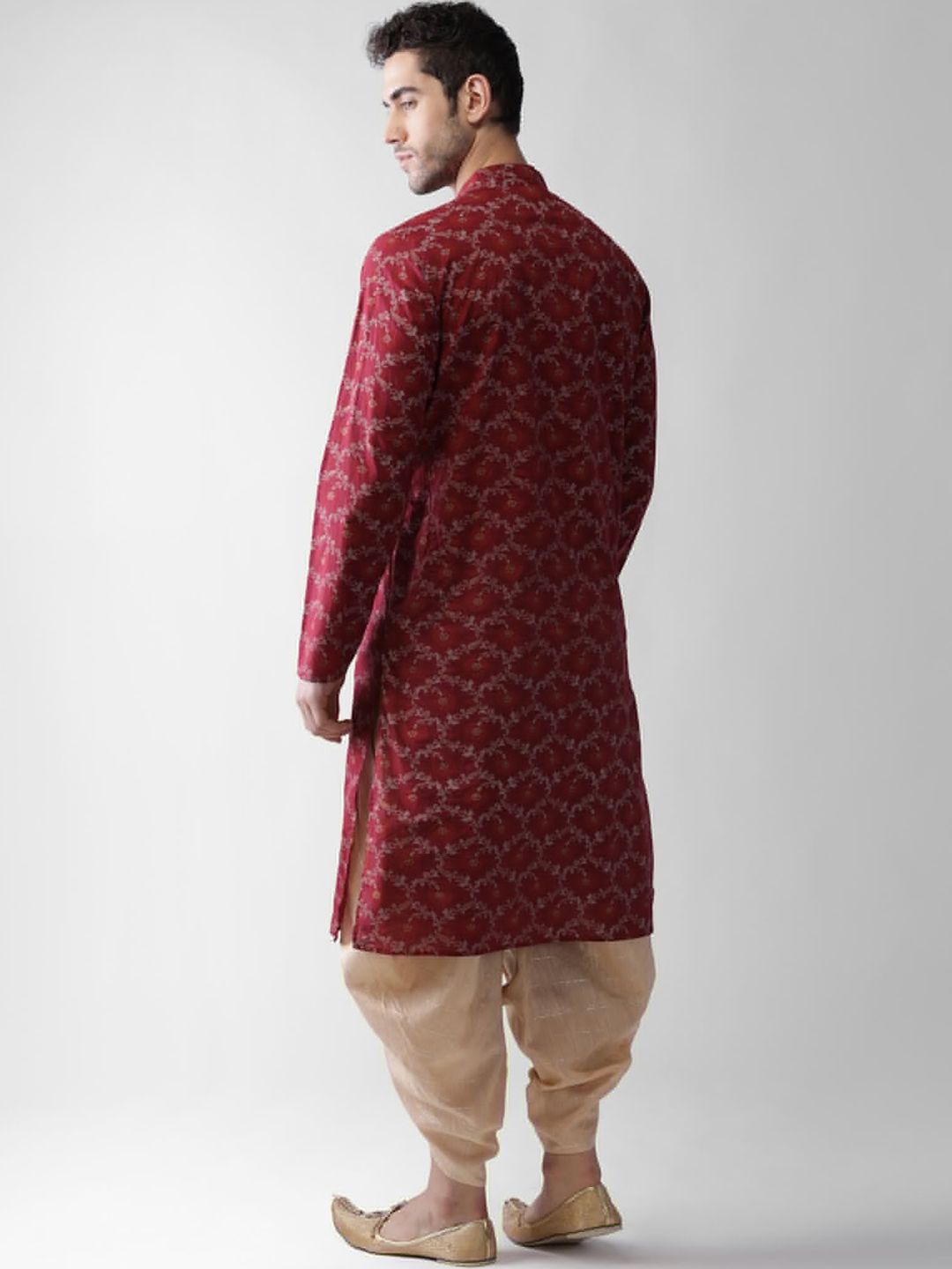KISAH Ethnic Motifs Printed Mandarin Collar Kurta