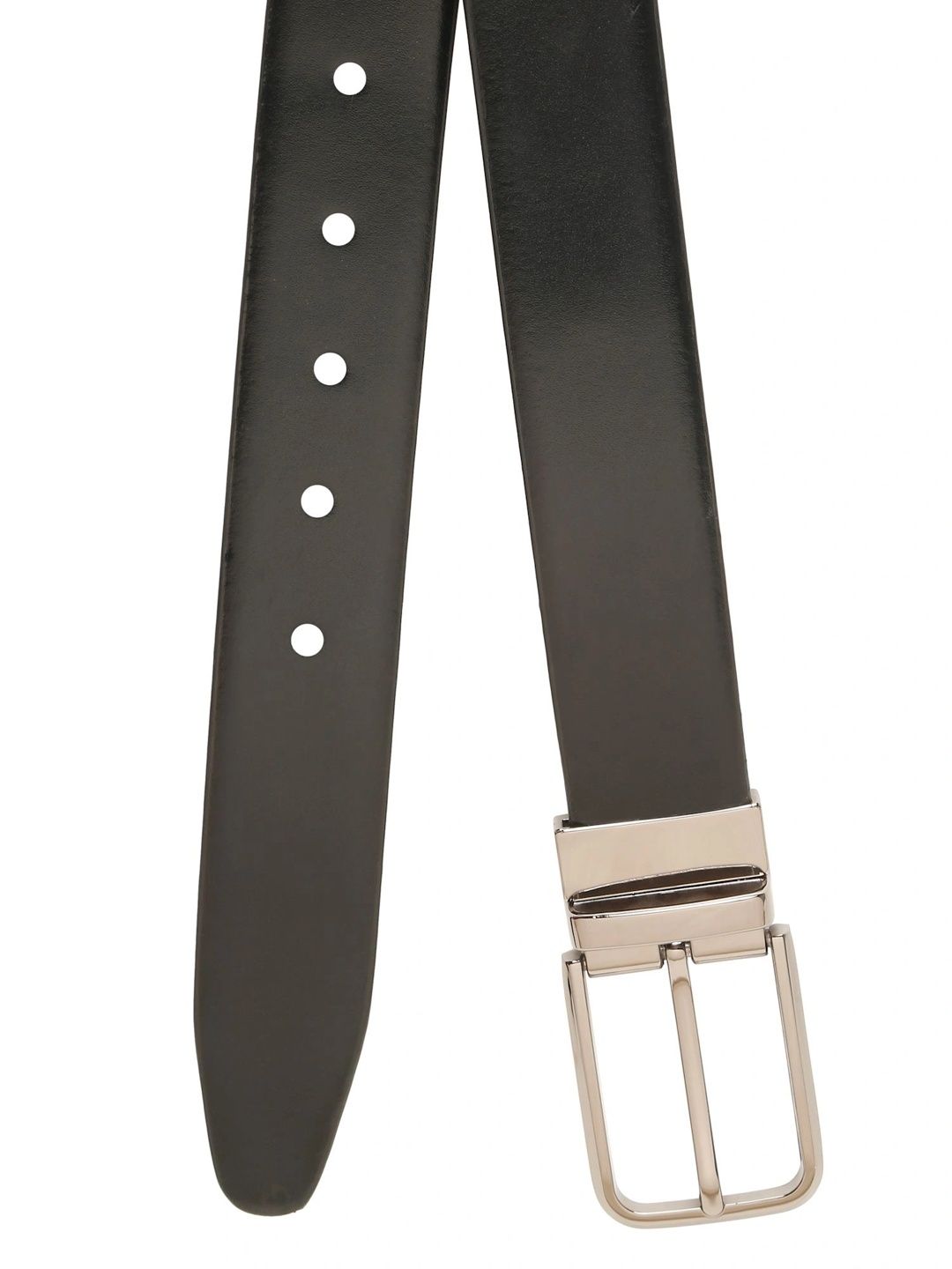 Teakwood Leathers Men Textured Leather Reversible Belt
