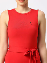 Being Human Round Neck Sleeveless Sheath Midi Dress