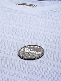 Difference of Opinion Men Self Design Applique Oversized T-shirt