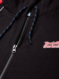 The Indian Garage Co Men Black Hooded Sweatshirt