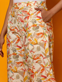 Libas Printed Kaftan & Palazzos Co-Ords Set