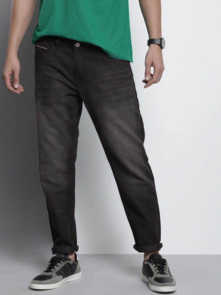 The Indian Garage Co Men Dad Fit Light Fade Stretchable Jeans